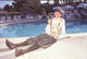 Andy Dick in a golfing outfit next to a pool at the 1st Annual Foreplay 1997.