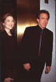 Annette Bening and Warren Beatty photo print in black suits.