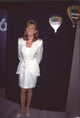 Vanna White in bedazzled white suit photo print