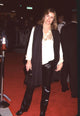 Alex Donnelley in black leather pants and white top at Finding Forrester premiere photo print