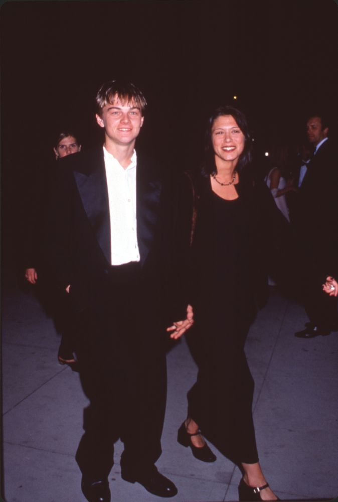 Leonardo DiCaprio and Caitlin Keats at Vanity Fair Oscar Party Photo Print