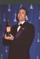 Nicolas Cage holding award at the 68th Academy Awards photo print