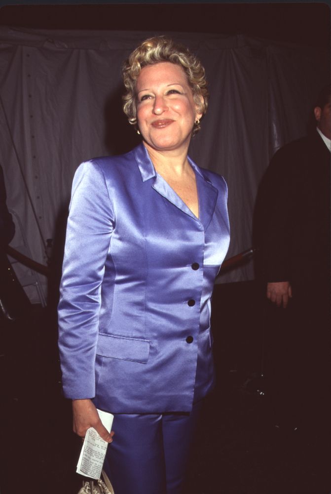 Bette Midler in a blue sin suit at the Fresh Air Fund Gala photo print.