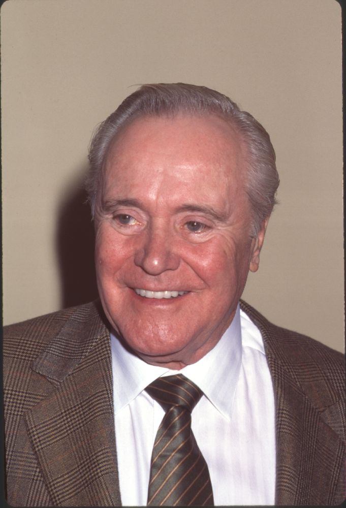 Jack Lemmon close-up photo print in tweed suit at American Teachers Awards