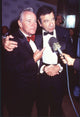 Jack Lemmon and Walter Matthau talking to reporters at Comedy Hall of Fame Awards photo print.