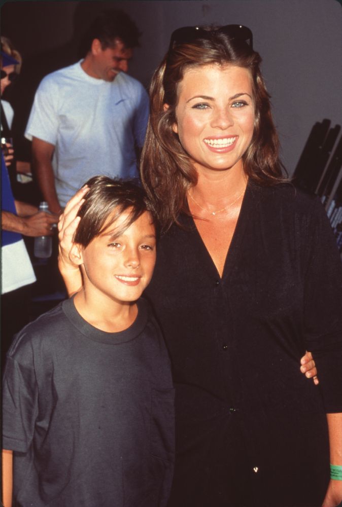 Yasmine Bleeth and Brother Tristan Street Hockey Photo Print