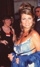 Yasmine Bleeth close-up photo print in blue gown at Emmy Awards
