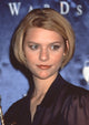 Claire Danes close-up photo print in black sheer top at NATO Showest 1997.