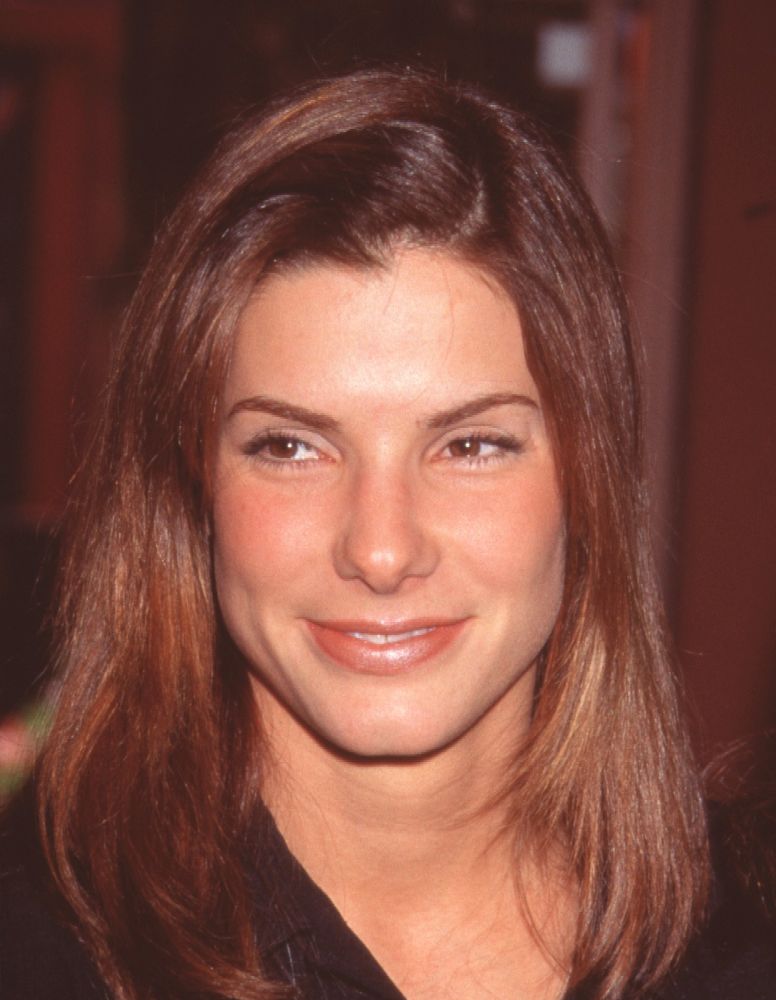 Sandra Bullock close-up photo print at While You Were Sleeping premiere.