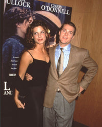 Sandra Bullock in black dress with Chris O'Donnell at Love & War Premiere photo print.