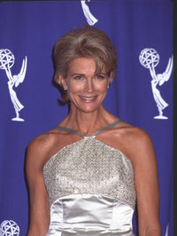 Candice Bergen in silver halter dress at the 50th Emmy Awards photo print.