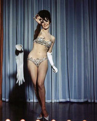 Natalie Wood Throwing Glove Photo Print showcasing classic cinema.
