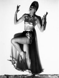 Anna May Wong Shadowed Pose Photo Print in classic vintage style.