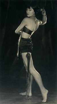 Anna May Wong Back Standing Photo Print showcasing classic Hollywood elegance.