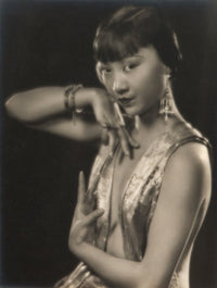 Anna May Wong in shiny dress photo print, vintage Hollywood art