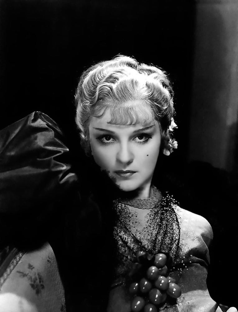 Anna Sten Black Photo Print - Elegant Wall Art