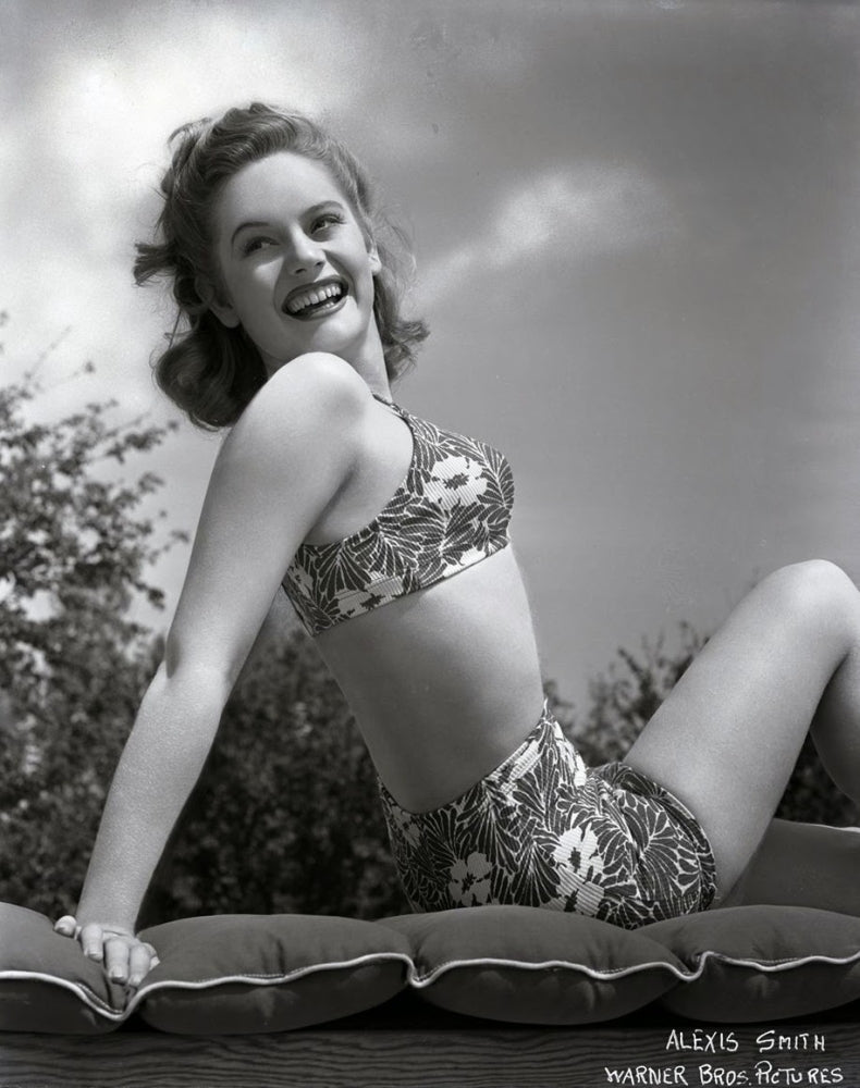 Alexis Smith Outside Photo Print showcasing classic Hollywood elegance.