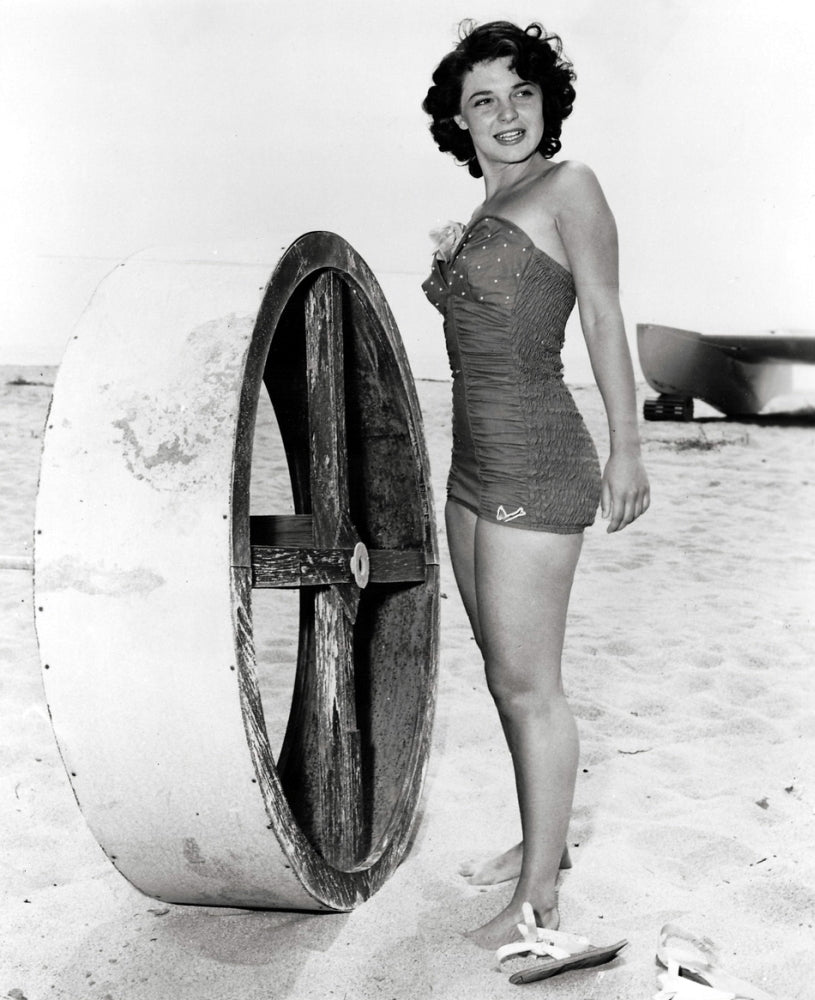 Anne Bancroft Wheel Photo Print capturing the essence of an iconic actress.