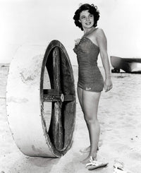 Anne Bancroft Wheel Photo Print capturing the essence of an iconic actress.
