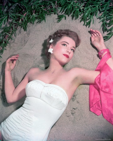 Anne Baxter Sand Photo Print showcasing a serene beach scene.