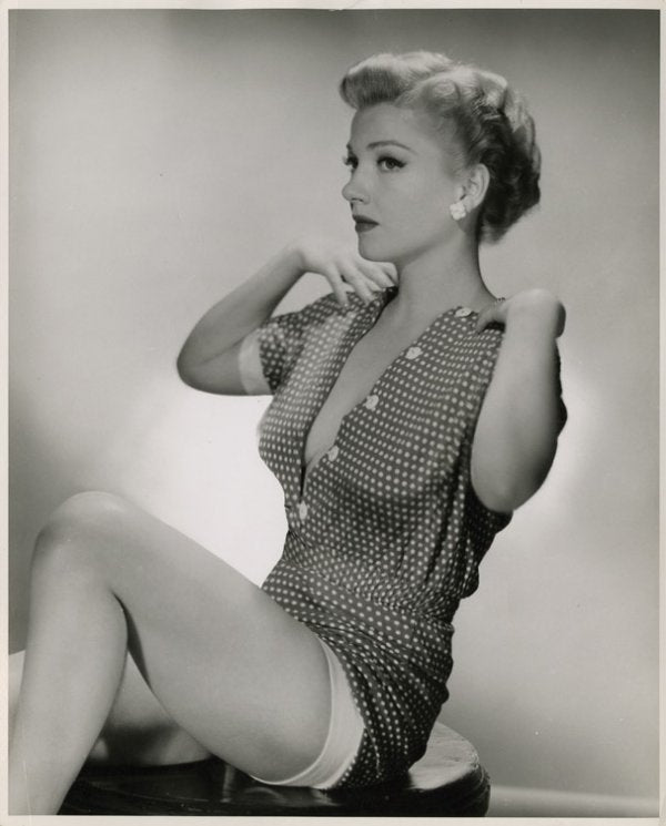Anne Baxter Nightgown Photo Print showcasing classic Hollywood elegance.