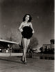 Abbe Lane Posing with Hat Photo Print showcasing vintage elegance