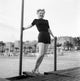 Anne Baxter Dock Photo Print showcasing classic cinema elegance