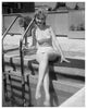 Anne Francis Poolside Photo Print showcasing classic Hollywood glamour