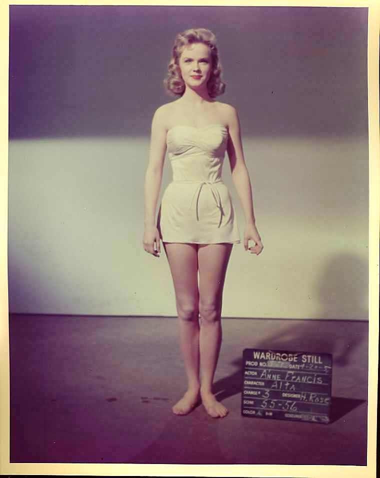 Anne Francis Alta White Front Photo Print featuring classic cinema style.