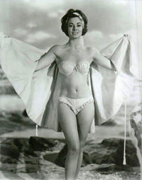 Anne Heywood Bikini Photo Print showcasing a vibrant beach scene.