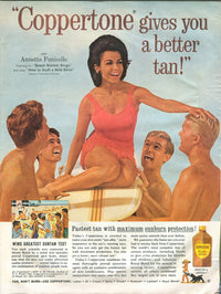 Annette Funicello Coppertone Advertisement Photo Print