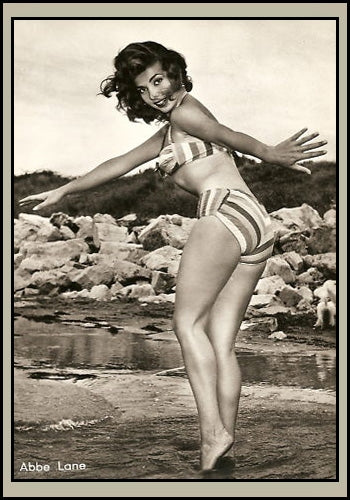 Abbe Lane At the Beach Photo Print showcasing a serene beach scene.