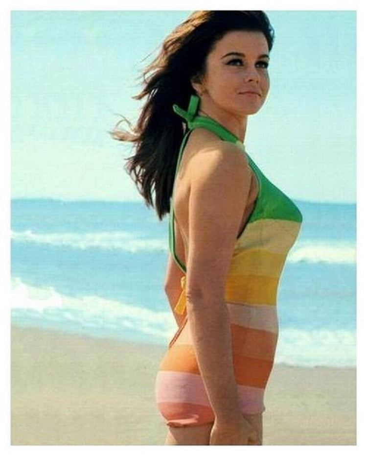 Ann Margret Beach Photo Print showcasing classic celebrity charm.