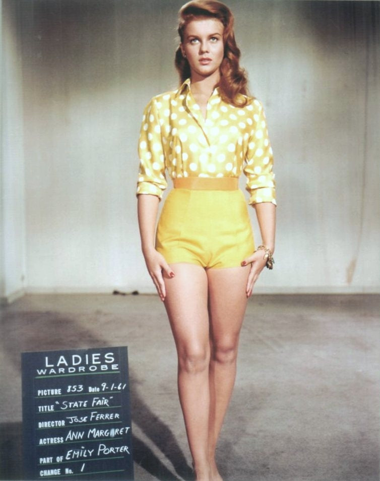 Ann Margret Wardrobe Yellow Photo Print showcasing classic Hollywood charm.