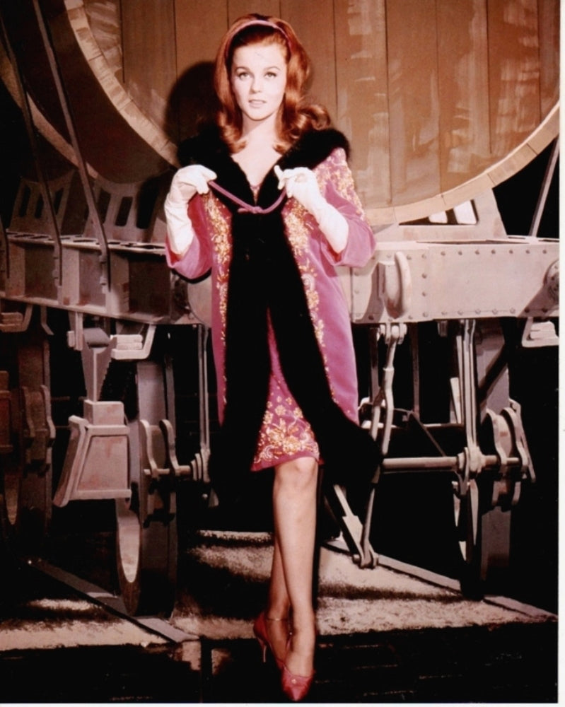 Ann Margret Barrel Photo Print, iconic vintage Hollywood image.