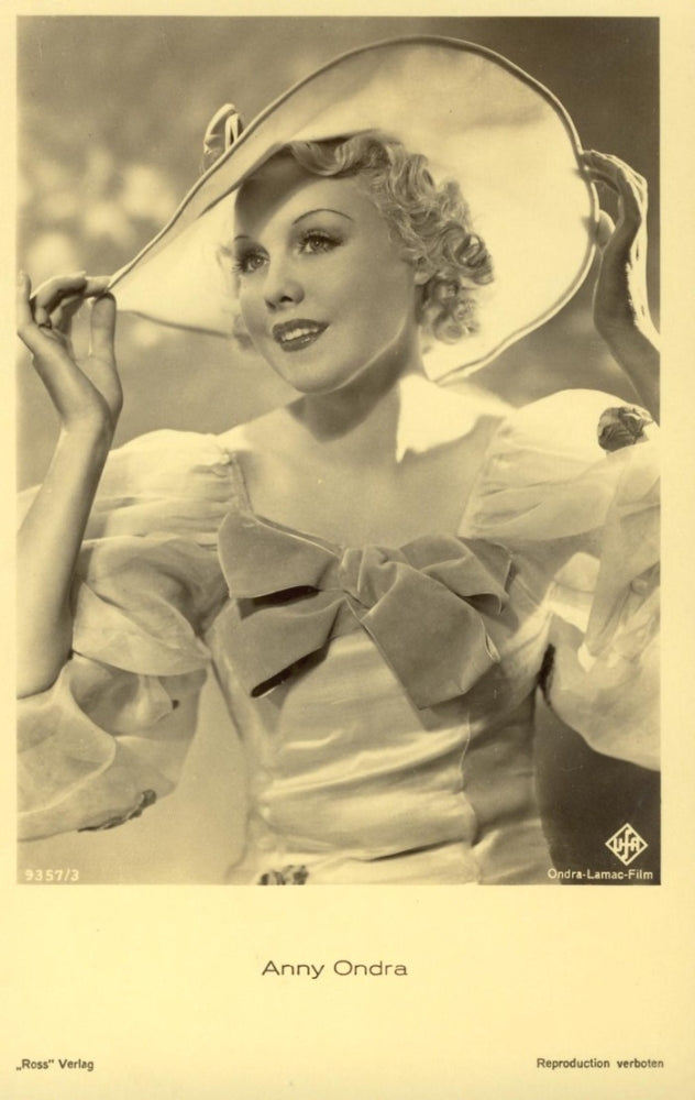 Anny Ondra Hat Photo Print - Vintage Photography Art