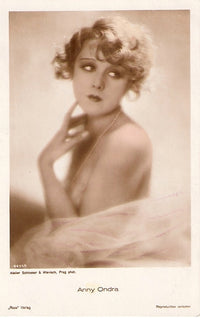Anny Ondra Curly Hair Photo Print showcasing classic vintage beauty.