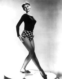 Audrey Hepburn Toe Point Photo Print showcasing classic Hollywood elegance.
