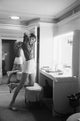 Audrey Hepburn Dressing Room Photo Print showcasing classic Hollywood elegance.