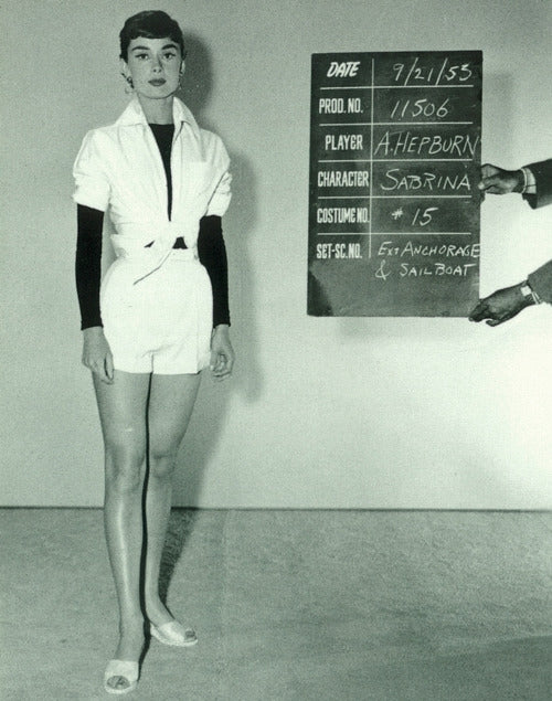 Audrey Hepburn Wardrobe Sabrina Photo Print showcasing classic Hollywood elegance.