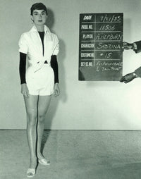Audrey Hepburn Wardrobe Sabrina Photo Print showcasing classic Hollywood elegance.