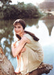 Audrey Hepburn Lake Photo Print capturing classic cinema elegance.