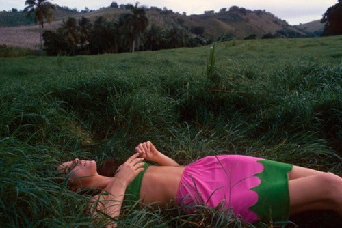 Ali MacGraw Grass Photo Print showcasing a serene green landscape.
