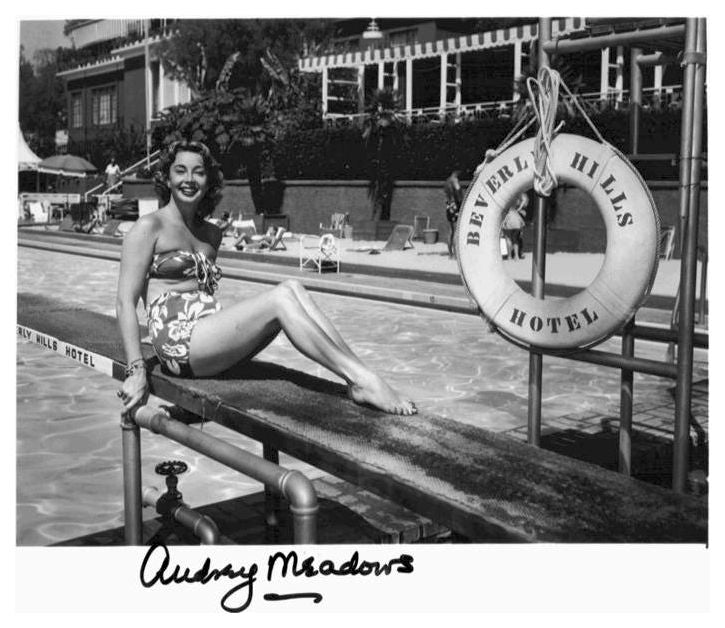 Audrey Meadows Diving Board Signed Photo Print