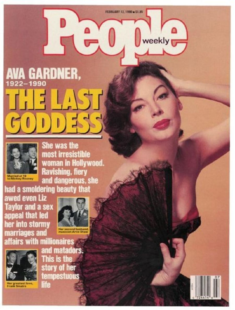 Ava Gardner People Magazine Photo Print showcasing classic Hollywood elegance.