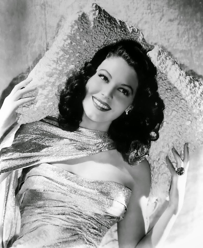Ava Gardner Pillow Photo Print showcasing classic Hollywood elegance.