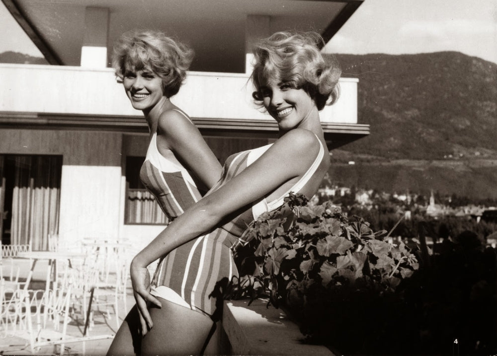 Ellen and Alice Kessler Poolside Photo Print