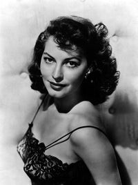 Ava Gardner Portrait Photo Print showcasing classic Hollywood elegance.