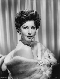 Ava Gardner Shoulder Wrap Photo Print showcasing classic Hollywood elegance.