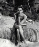 Ava Gardner Grass Skirt Photo Print showcasing vintage Hollywood glamour.